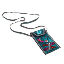Load image into Gallery viewer, Embroidered Eyeglasses Bag in Black from Peru - Embellished Beauty in Black | NOVICA