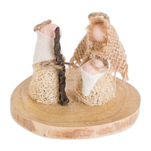 Load image into Gallery viewer, Handmade Natural Fiber Nativity Sculpture from El Salvador - Quaint Nativity | NOVICA