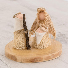 Load image into Gallery viewer, Handmade Natural Fiber Nativity Sculpture from El Salvador - Quaint Nativity | NOVICA