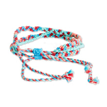 Load image into Gallery viewer, Artisan Crafted Glass Beaded Macrame Bracelet - Colorful Fiesta | NOVICA