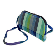 Load image into Gallery viewer, Colorful Cotton Baguette from Guatemala (6 in.) - Countryside Stripes | NOVICA