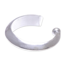 Load image into Gallery viewer, Hill Tribe Sterling SIlver Crescent Cuff Bracelet - Crescent Point | NOVICA