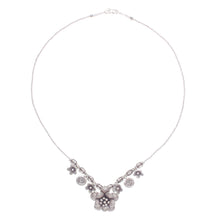 Load image into Gallery viewer, Hill Tribe Beaded Silver Flower Necklace - Garden in Bloom | NOVICA