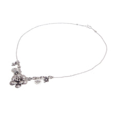 Load image into Gallery viewer, Hill Tribe Beaded Silver Flower Necklace - Garden in Bloom | NOVICA