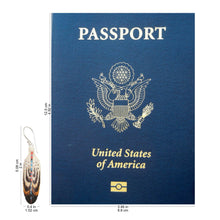 Load image into Gallery viewer, Handcrafted Falcon Feather Theme Earrings - Falcon Feather | NOVICA