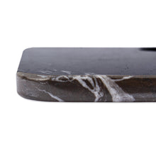 Load image into Gallery viewer, Square Black Marble Cheese or Chopping Board - Plateau in Black | NOVICA