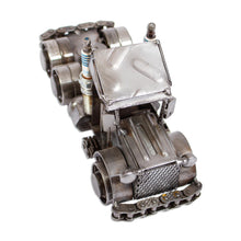 Load image into Gallery viewer, Recycled Auto Parts Tractor Trailer Sculpture - Rustic Semi | NOVICA