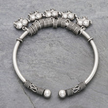 Load image into Gallery viewer, Elephant Charm Cuff Crafted in Sterling Silver - Parade of Pachyderms | NOVICA