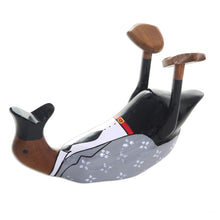 Load image into Gallery viewer, Charming and Dapper Duck Wood Bottle Holder - Gentleman's Choice | NOVICA