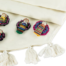 Load image into Gallery viewer, Tasseled Worry Doll Motif Table Runner - Ixmucané's Gift | NOVICA