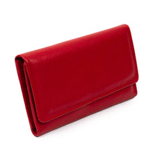 Load image into Gallery viewer, Burgundy Leather Wallet with Coin Pocket - Coporo Burgundy | NOVICA