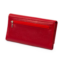 Load image into Gallery viewer, Burgundy Leather Wallet with Coin Pocket - Coporo Burgundy | NOVICA