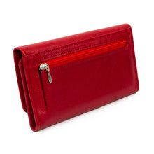 Load image into Gallery viewer, Burgundy Leather Wallet with Coin Pocket - Coporo Burgundy | NOVICA