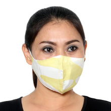 Load image into Gallery viewer, 2 Double Layer Silk Elastic Loop Face Masks from Bali - Sunshine and Darkness | NOVICA