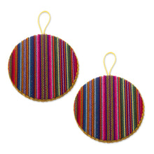 Load image into Gallery viewer, Colorful Handmade Christmas Ornaments from Peru (Pair) - Star of Bethlehem | NOVICA