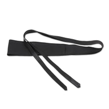 Load image into Gallery viewer, Hand Crafted Black Sheep Leather Obi Belt - Novela in Black | NOVICA