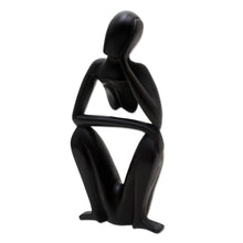 Load image into Gallery viewer, Hand Carved Suar Wood Sculpture - Lingering | NOVICA