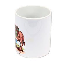 Load image into Gallery viewer, Signed Donkey Artwork on Ceramic Mug - Donkey | NOVICA