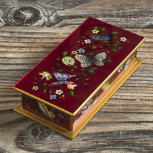 Load image into Gallery viewer, Butterflies on Burgundy
