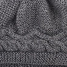 Load image into Gallery viewer, Hand-Knit Grey Alpaca Blend Cozy Winter Hat - Gentle Grey Waves | NOVICA