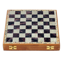 Load image into Gallery viewer, Hand Carved Soapstone Chess Set - Mughal Leisure | NOVICA