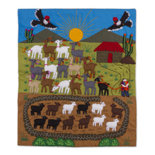 Load image into Gallery viewer, Artisan Crafted Peruvian Applique Wall Hanging - Andean Enchantment | NOVICA