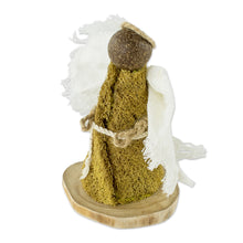 Load image into Gallery viewer, Central American Natural Fiber Angel Statuette - Meadow Angel | NOVICA
