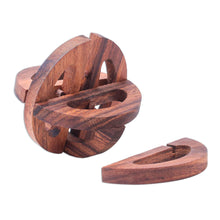 Load image into Gallery viewer, Hand Crafted Raintree Wood Puzzle Game from Thailand - Global Mystery | NOVICA
