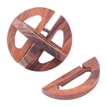 Load image into Gallery viewer, Hand Crafted Raintree Wood Puzzle Game from Thailand - Global Mystery | NOVICA