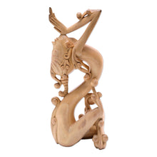 Load image into Gallery viewer, Hand Carved Crocodile Wood Statuette - Acintya | NOVICA
