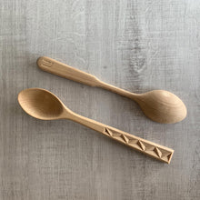 Load image into Gallery viewer, Armenian Hand Carved Beechwood Serving Spoons (Pair) - Savory Traditions | NOVICA