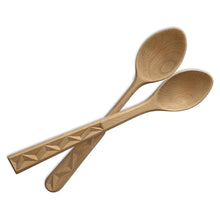 Load image into Gallery viewer, Armenian Hand Carved Beechwood Serving Spoons (Pair) - Savory Traditions | NOVICA