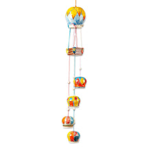 Load image into Gallery viewer, Artisan Crafted Hot-Air Balloon Themed Wind Chime - Balloon Brigade | NOVICA