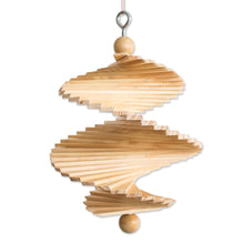 Load image into Gallery viewer, Handcrafted Wooden Helix Mobile With Hook From Guatemala - Fresh Breezes | NOVICA