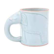 Load image into Gallery viewer, Hand Crafted Celadon Ceramic Elephant Mug - Calming Cup | NOVICA