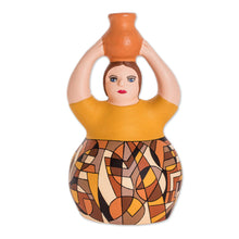Load image into Gallery viewer, Hand Crafted Ceramic Woman Sculpture From Nicaragua - Water Pitcher | NOVICA