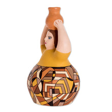 Load image into Gallery viewer, Hand Crafted Ceramic Woman Sculpture From Nicaragua - Water Pitcher | NOVICA