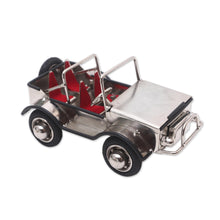 Load image into Gallery viewer, Eco-Friendly Recycled Steel and Rubber Vehicle Statuette - Off-Road Adventure | NOVICA