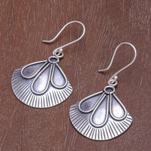 Load image into Gallery viewer, Hand Crafted Sterling Silver Dangle Earrings from Thailand - Sunny in Silver | NOVICA
