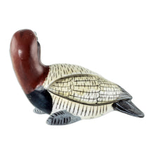 Load image into Gallery viewer, Guatemala Handcrafted Ceramic Canvasback Duck Figurine - Canvasback Duck | NOVICA