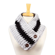 Load image into Gallery viewer, Cotton Blend Light Grey Neck Warmer From Mexico - Autumn Skies | NOVICA