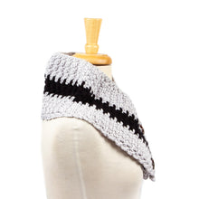 Load image into Gallery viewer, Cotton Blend Light Grey Neck Warmer From Mexico - Autumn Skies | NOVICA