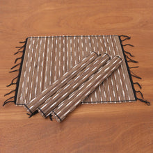 Load image into Gallery viewer, Artisan Made Natural Fiber and Cotton Placemats (Set of 4) - White Matches | NOVICA