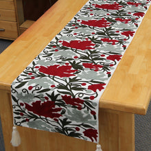 Load image into Gallery viewer, Hand Woven Cotton Table Runner with Floral Motif - Beauty of Kashmir | NOVICA