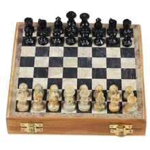 Load image into Gallery viewer, Hand Crafted Soapstone Chess Set - Intellectual Challenge | NOVICA