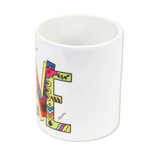 Load image into Gallery viewer, Printed Ceramic Mug with Love Motif - All You Need is Love | NOVICA