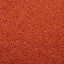 Load image into Gallery viewer, Orange Acrylic and Alpaca Blend Throw Blanket - Diamond Mine in Flame | NOVICA