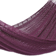 Load image into Gallery viewer, Oversized Mulberry Cotton hammock (Triple) - Uxmal Mulberry | NOVICA