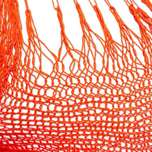 Load image into Gallery viewer, Orange Tasseled Cotton Rope Mayan Hammock Swing from Mexico - Ocean Seat in Orange | NOVICA