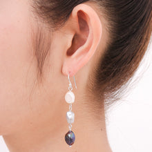 Load image into Gallery viewer, Sterling Silver Cultured Pearl Dangle Earrings From Thailand - Candy Pearl | NOVICA